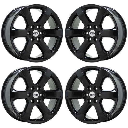 20" Ford F150 Truck Gloss Black wheels rims Factory OEM set 4 10347