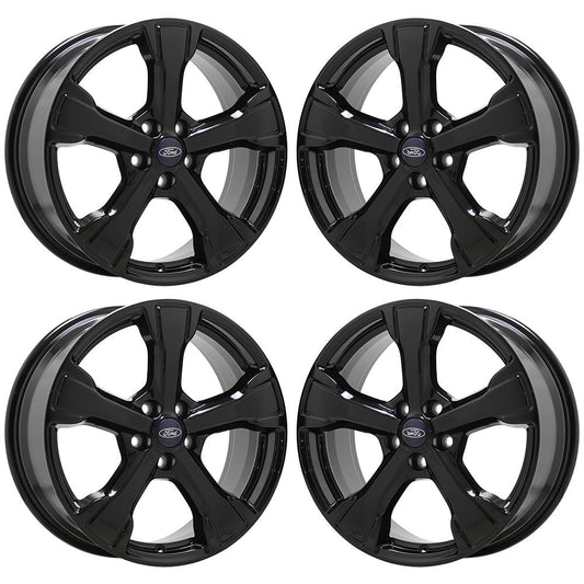 18" Ford Escape Gloss Black wheels rims Factory OEM set 10109 EXCHANGE