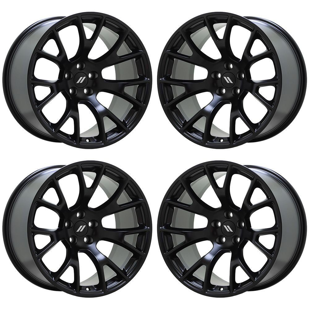 20" Dodge Charger Challenger SRT Widebody Black wheels rim OEM set 2719 EXCHANGE