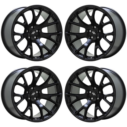 20" Dodge Charger Challenger SRT Widebody Black wheels rim OEM set 2719 EXCHANGE