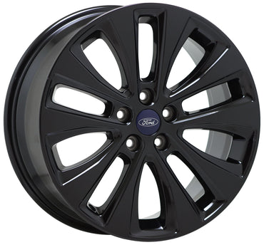 18" Ford Fusion Lincoln MKZ Gloss Black wheels rims Factory OEM set 10206