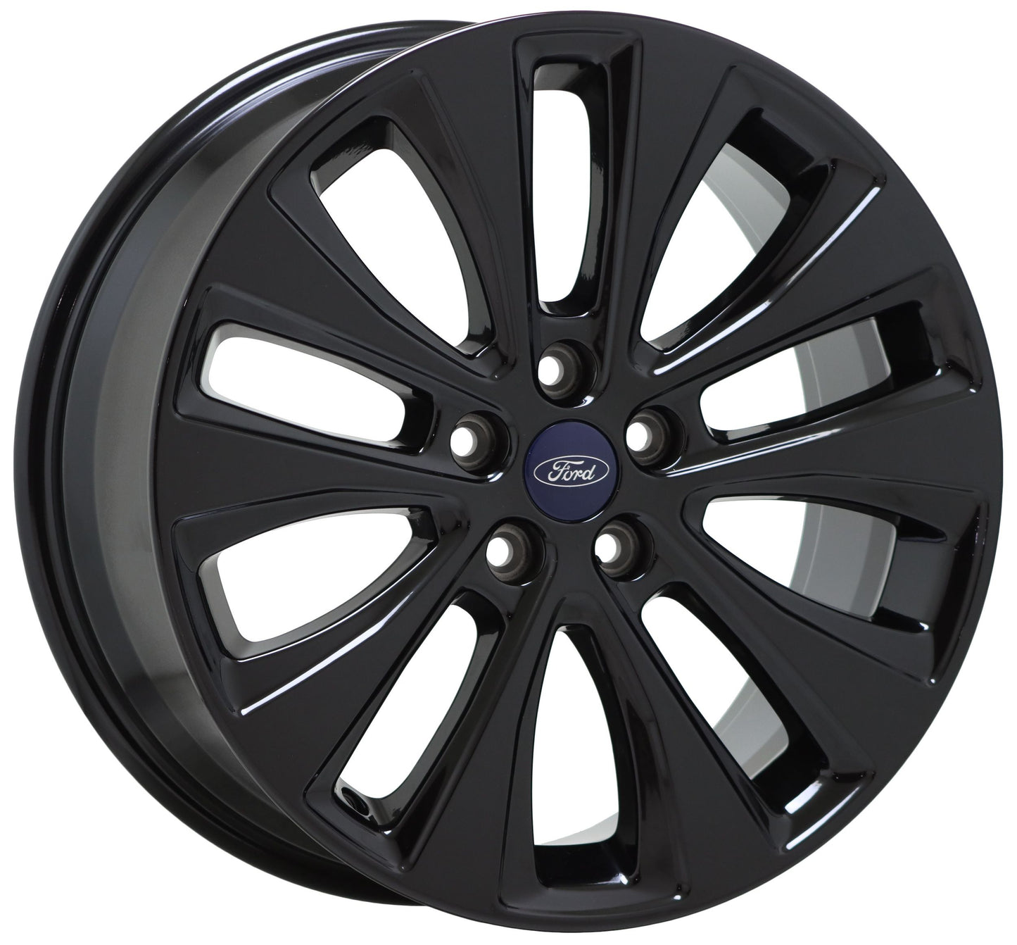 18" Ford Fusion Lincoln MKZ Gloss Black wheels rims Factory OEM set 10206