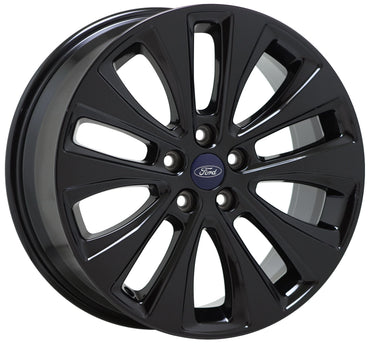 18" Ford Fusion Lincoln MKZ Gloss Black wheels rims Factory OEM set 10206