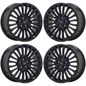 18" Ford Fusion Lincoln MKZ Black wheels rims Factory OEM set 10121 EXCHANGE