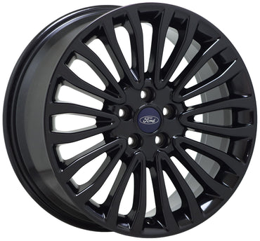 18" Ford Fusion Lincoln MKZ Gloss Black wheels rims Factory OEM set 10121