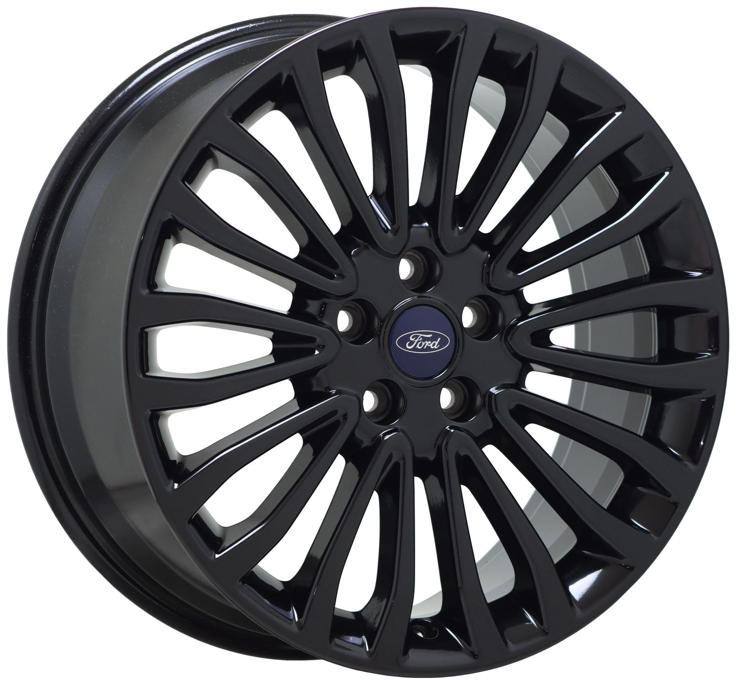 18" Ford Fusion Lincoln MKZ Black wheels rims Factory OEM set 10121 EXCHANGE