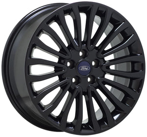 EXCHANGE 18" Ford Fusion Lincoln MKZ black wheels rims Factory OEM set 4 10121