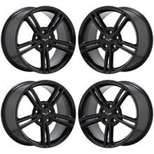 Load image into Gallery viewer, 18x8.5&quot; 19x10&quot; Corvette C6 Black wheels rims Factory OEM 5340 5343 EXCHANGE
