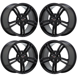 18x8.5" 19x10" Corvette C6 Black wheels rims Factory OEM 5340 5343 EXCHANGE