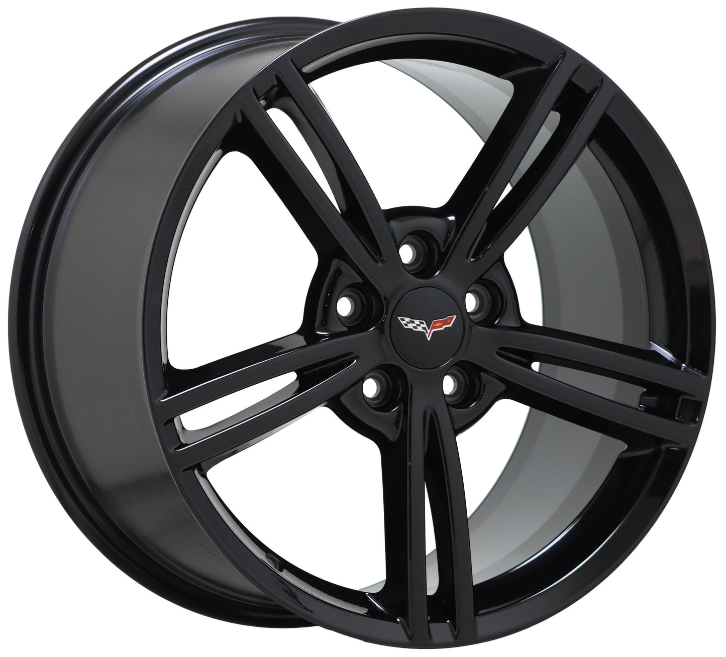 18x8.5" 19x10" Corvette C6 Black wheels rims Factory OEM 5340 5343 EXCHANGE