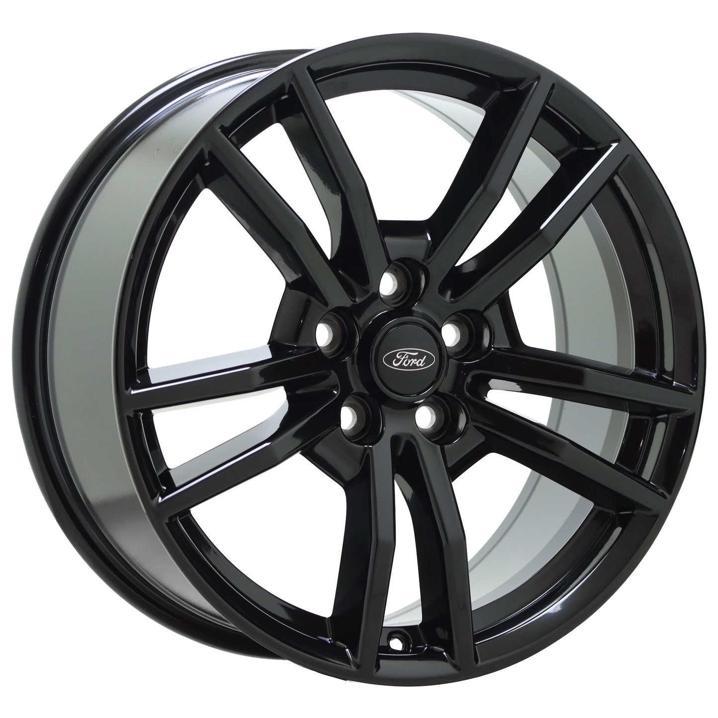 18" Ford Mustang Gloss Black wheels rims Factory OEM set 10030 EXCHANGE