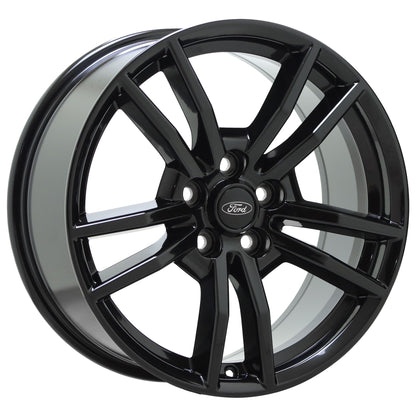 18" Ford Mustang Gloss Black wheels rims Factory OEM set 10030 EXCHANGE