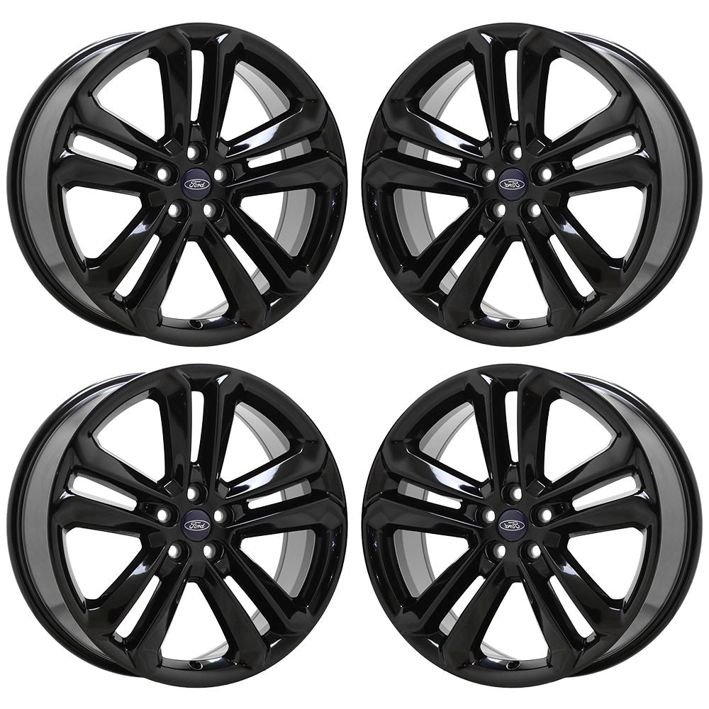 20" Ford Edge Lincoln MKX Gloss Black wheels rims Factory OEM set 10047 EXCHANGE