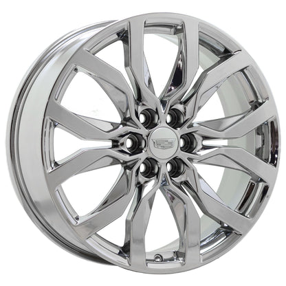 20" Cadillac XT5 XT6 Sport Bright Chrome wheels rims Factory OEM set 4870