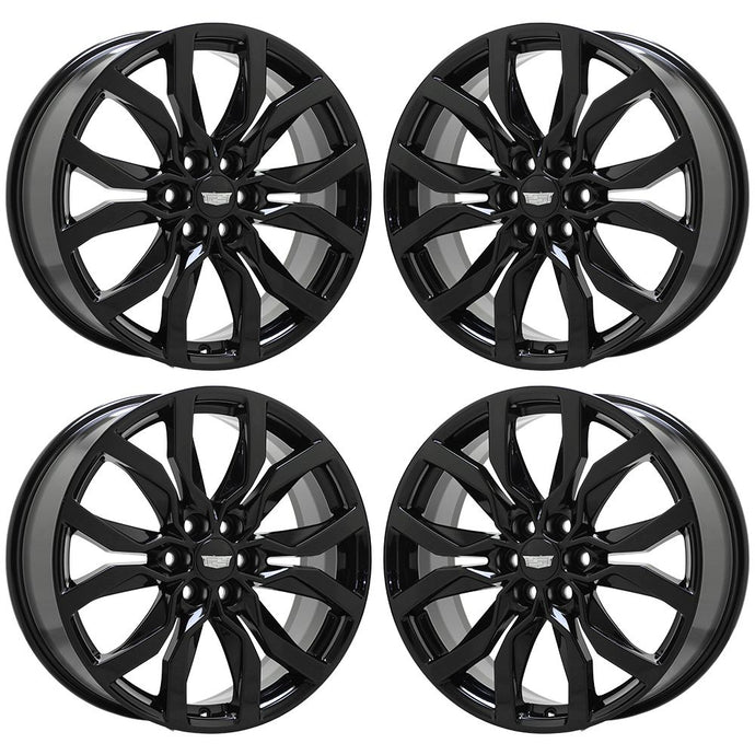 Cadillac Premium Factory OEM Wheels Rims Stock Replacement Chrome Black ...