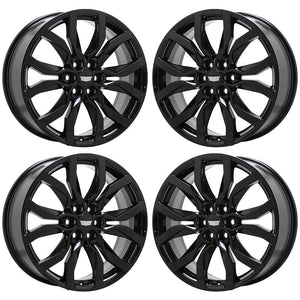 20" Cadillac XT5 XT6 Sport Gloss Black wheels rims Factory OEM set 4870