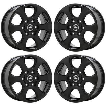 17" Ford Bronco Gloss Black wheels rims Factory OEM set 4 10384