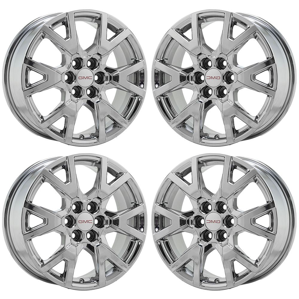 18" Chevrolet Traverse Blazer GMC Acadia Bright Chrome wheels rims OEM set 14000