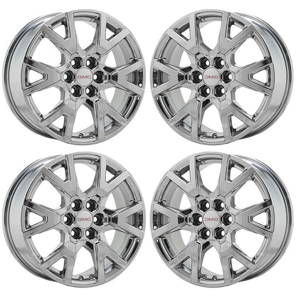 18" Chevrolet Traverse Blazer GMC Acadia Bright Chrome wheels rims OEM set 14000