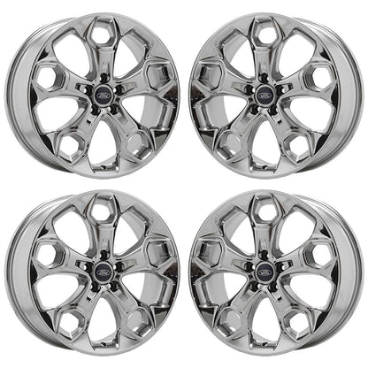 19" Ford Escape Bright Chrome wheels rims Factory OEM set 3947