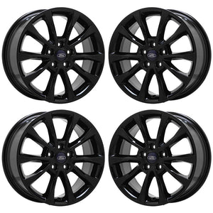 EXCHANGE 17" Ford Fusion black wheels rims Factory OEM set 4 10119
