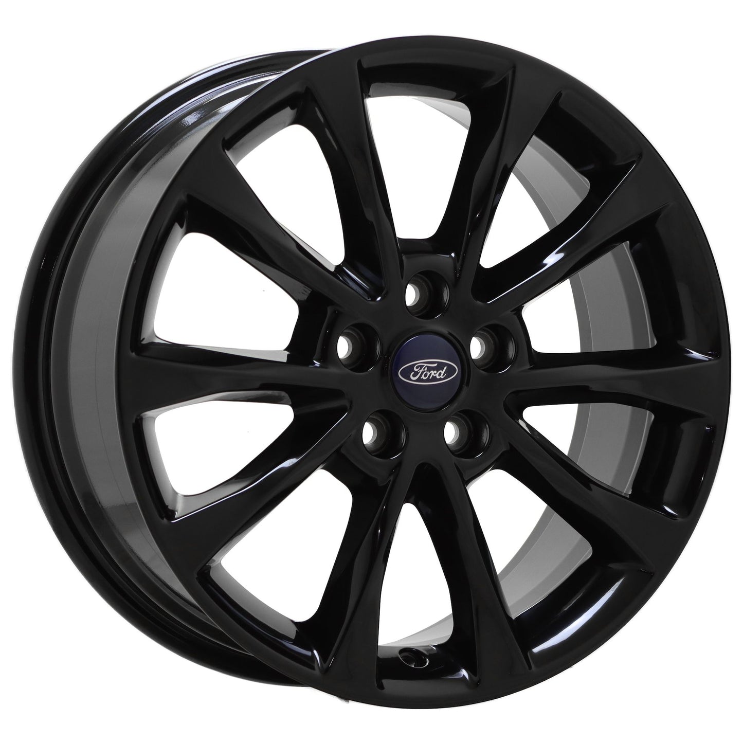 17" Ford Fusion Gloss Black wheels rims Factory OEM set 10119 EXCHANGE