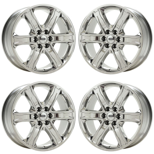 22" Ford Expedition Bright Chrome wheels rims Factory OEM set 10200 EXCHANGE