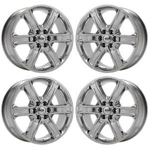 22" Ford Expedition PVD Chrome wheels rims Factory OEM set 10200