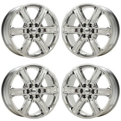 22" Ford Expedition Bright Chrome wheels rims Factory OEM set 10200 EXCHANGE