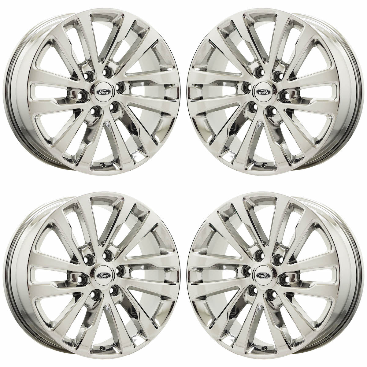 20" Ford Expedition Bright Chrome wheels rims Factory OEM set 10144