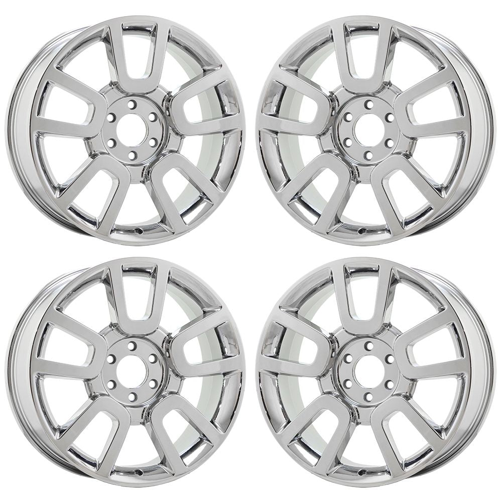 22" Ford F150 Harley Davidson Bright Chrome wheels rims OEM set 3830