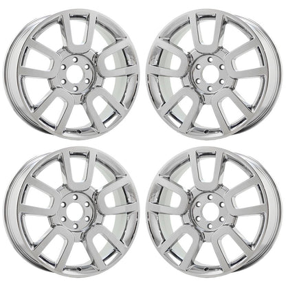 22" Ford F150 Harley Davidson Bright Chrome wheels rims OEM set 3830