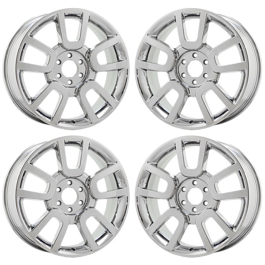 22" Ford F150 Harley Davidson Bright Chrome wheels rims OEM set 3830