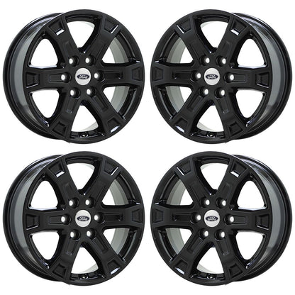 18" Ford F150 Truck Gloss Black wheels rims Factory OEM set 4 10343