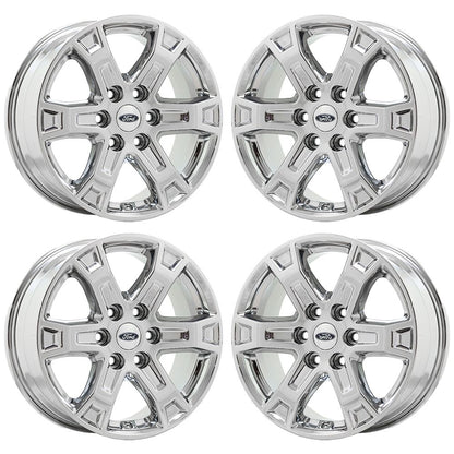 18" Ford F150 Truck Bright Chrome wheels rims Factory OEM set 4 10343 EXCHANGE