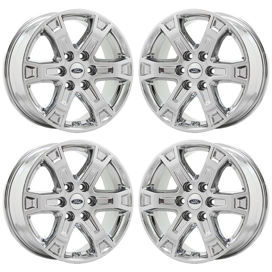 18" Ford F150 Truck Bright Chrome wheels rims Factory OEM set 4 10343 EXCHANGE