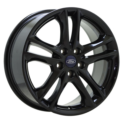 17" Ford Fusion Gloss Black wheels rims Factory OEM set 3984 EXCHANGE