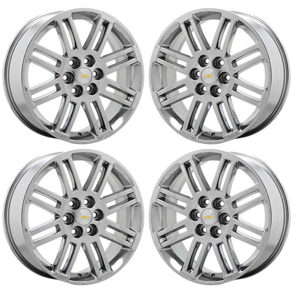 20" Chevrolet Traverse GMC Acadia Bright Chrome wheels rims OEM set 7063