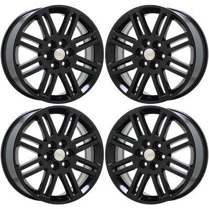 20" Chevrolet Traverse GMC Acadia Gloss Black wheels rims OEM set 7063