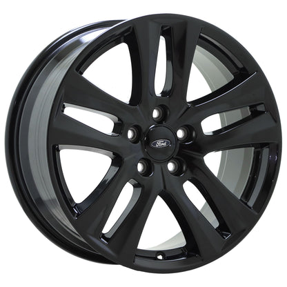 18" Ford Explorer Gloss Black wheels rims Factory OEM set 10182 EXCHANGE