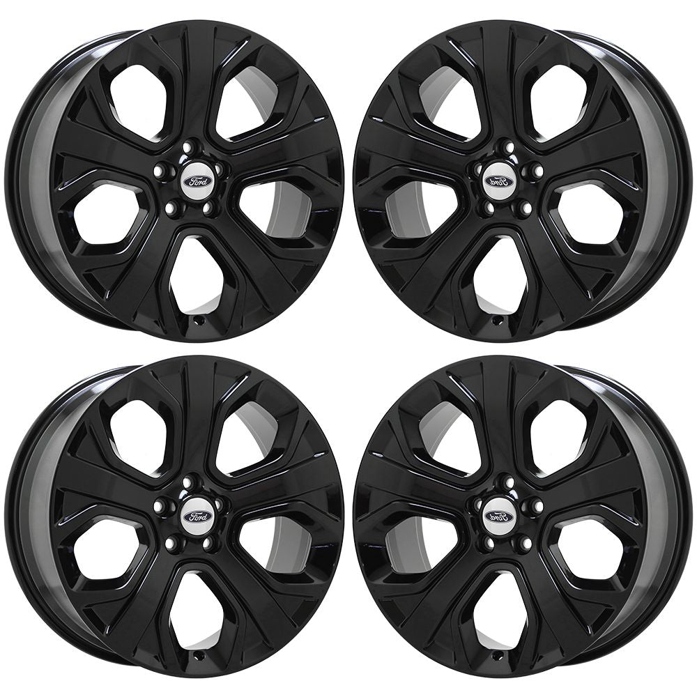 20" Ford Explorer Gloss Black wheels rims Factory OEM set 10185 EXCHANGE