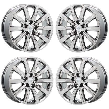 18" Cadillac XT4 Bright Chrome wheels rims Factory OEM set 4820