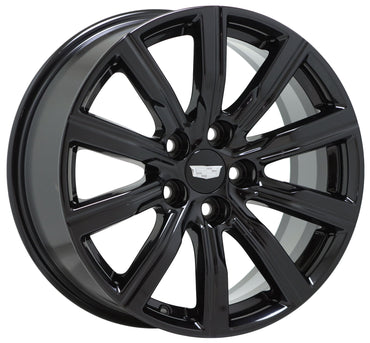 18" Cadillac XT4 Gloss Black wheels rims Factory OEM set 4820