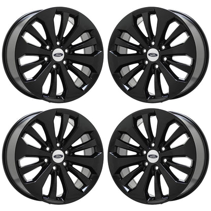 20" Ford F150 Truck Gloss Black wheels rims Factory OEM set 4 10006