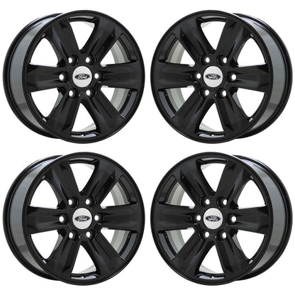 17" Ford F150 Truck Gloss Black wheels rims Factory OEM set 4 3995