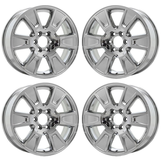 20" Ford F150 Expedition Bright Chrome wheels rims Factory OEM set 4 3787