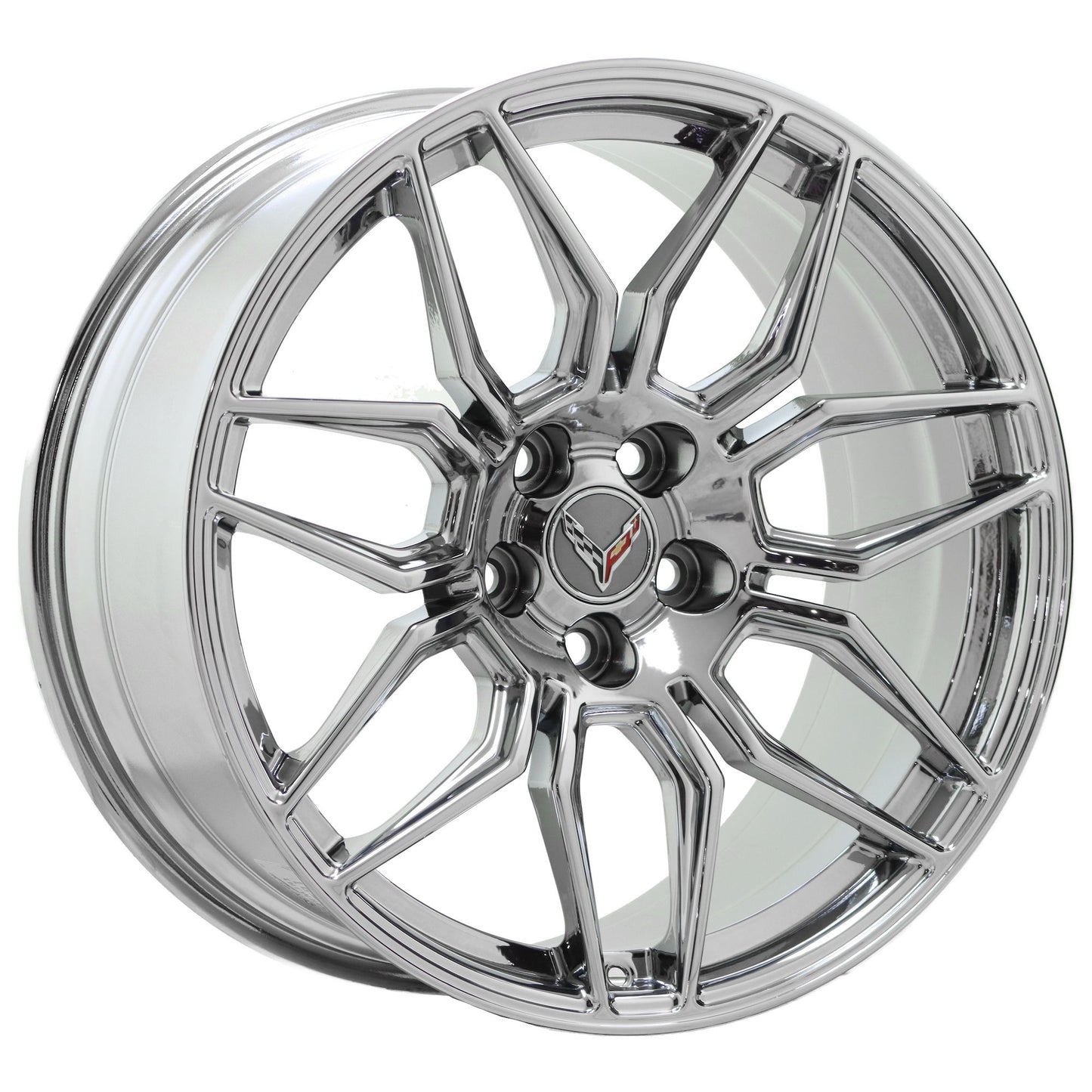 20" 21" Corvette C8 Bright Bright Chrome wheels Factory 95580 95581 EXCHANGE