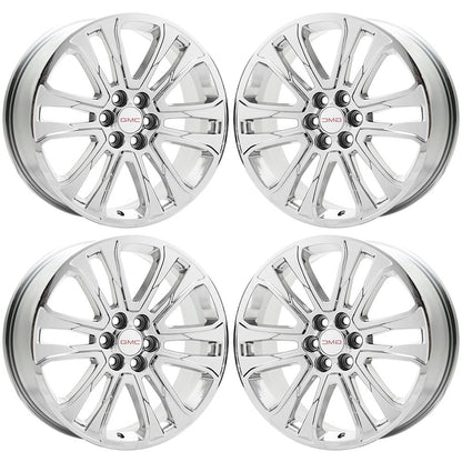 20" GMC Acadia Traverse Blazer Bright Chrome wheels rims Factory OEM set 5800