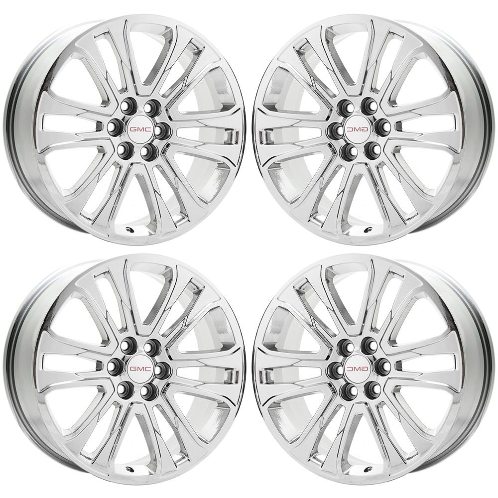 20" GMC Acadia Traverse Blazer Bright Chrome wheels rims Factory OEM set 5800