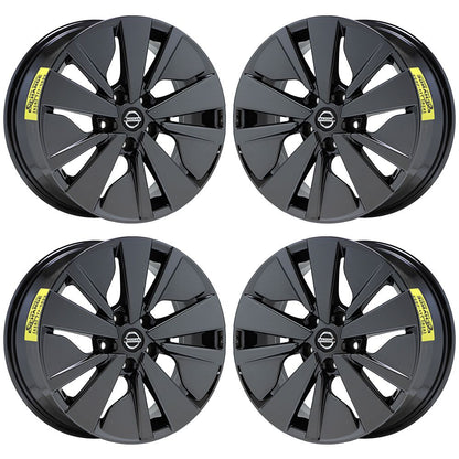 17" Nissan Altima Black Chrome Wheels Rims Factory Original OEM Set 62784